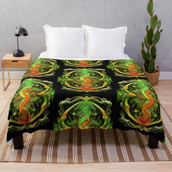 Item preview, Green Cosmic Swirl - Vintage Art for Apparel & Décor designed and sold by Earth Nature Creations.