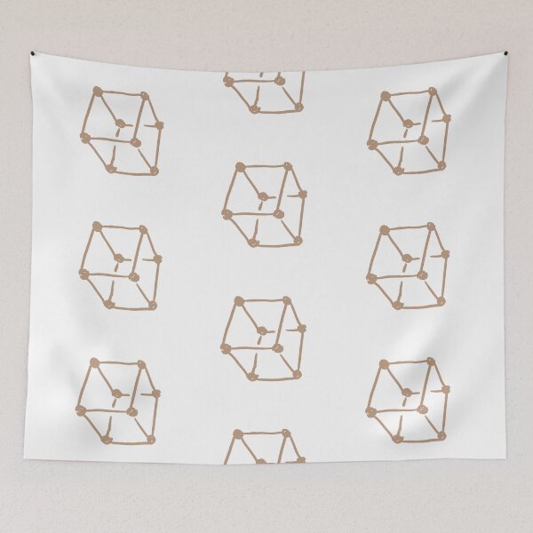 Item preview, Retro Cube Khaki designed and sold by MagentaTwilight.