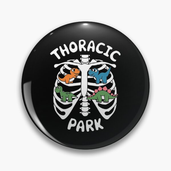 Item preview, Thoracic Park Dinosaur Ribcage Design - Playful Anatomy Art designed and sold by love3617.