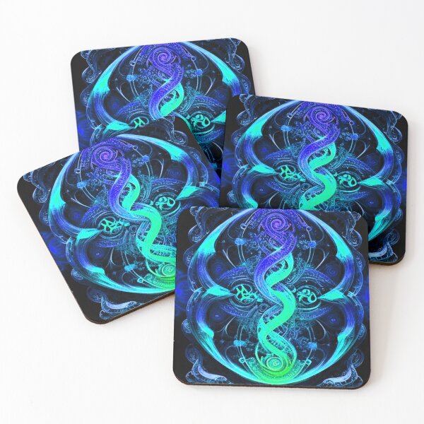 Item preview, Indigo Cosmic Swirl - Vintage Art for Apparel & Décor designed and sold by Earth Nature Creations.