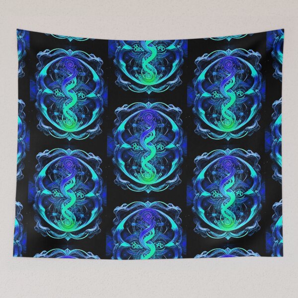 Item preview, Indigo Cosmic Swirl - Vintage Art for Apparel & Décor designed and sold by Earth Nature Creations.