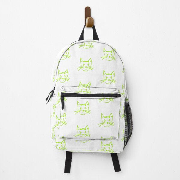Item preview, Satisfied Cat Neon Lime Green designed and sold by MagentaTwilight.