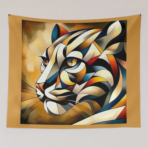 Item preview, Tiger Geometric Abstract designed and sold by ViaARTfactory.