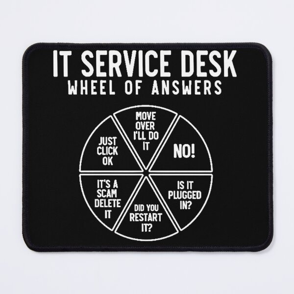 Item preview, IT Service Desk Wheel of Answers - Funny Tech Support Humor designed and sold by Earth Nature Creations.