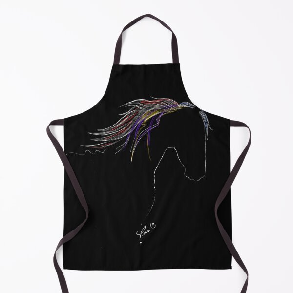 Item preview, Colorful horse Illustration handmade by Pascale Breton designed and sold by Pascale Breton.