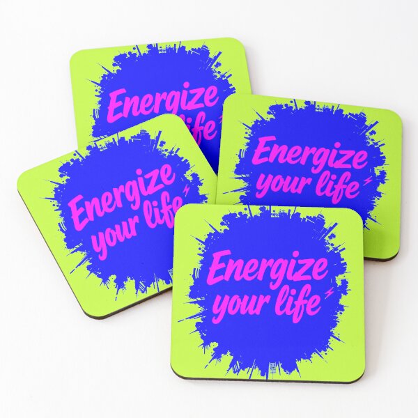 Item preview, Energize Your Life Positive Motivational Quote designed and sold by TheArtOfPat.