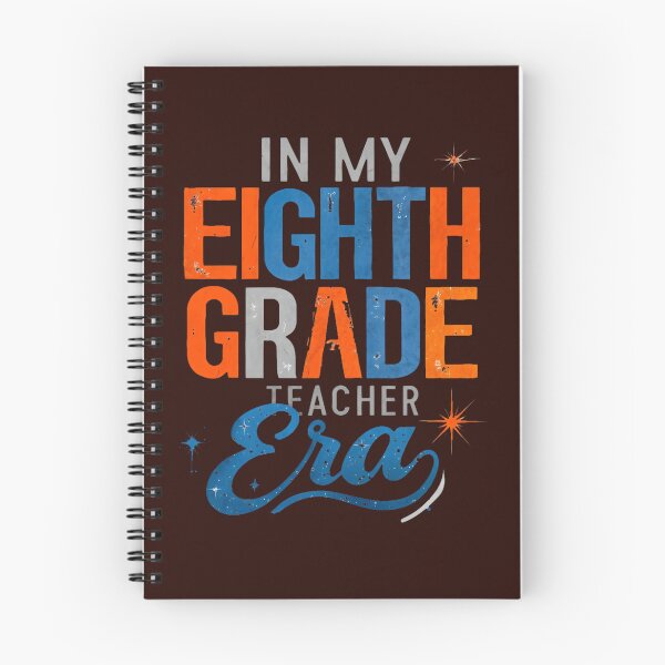 Item preview, A vintage-style design highlighting the phrase "In My Eighth Grade Teacher Era" with colorful typography. designed and sold by PholPol1959.