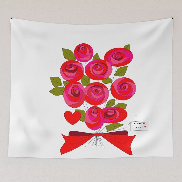 Item preview, A Bouquet of Roses and a "I love you" note! designed and sold by judy snyder.