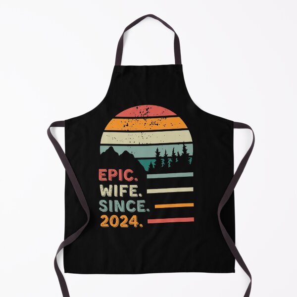 Item preview, 1st Wedding Anniversary for Her Epic Wife Since 2024 designed and sold by Mozaic Clothes.