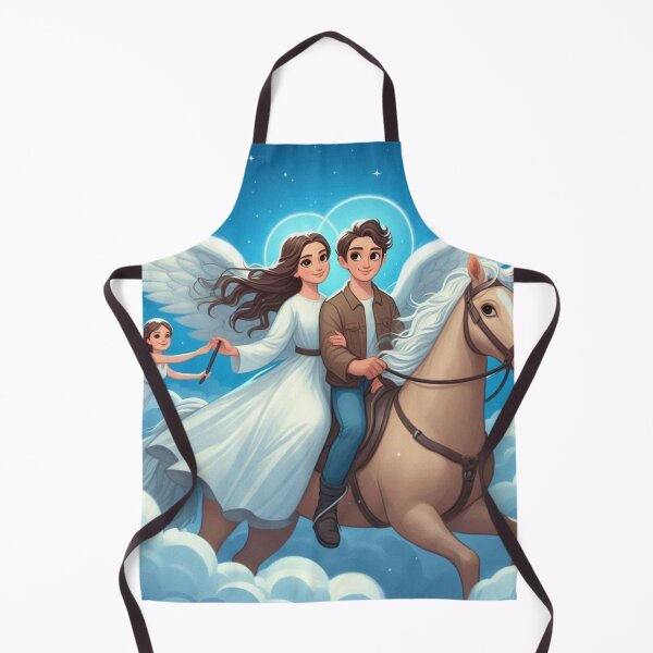 Item preview, Eternal Love, Romantic Couple Riding Horse in Paradise designed and sold by choder61.