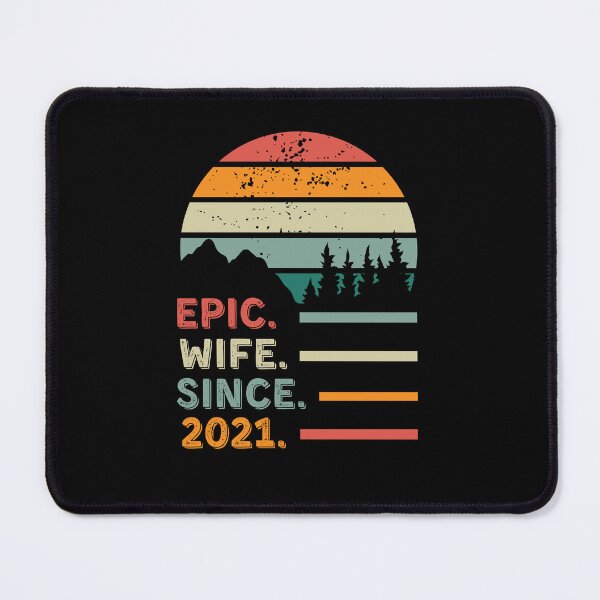 Item preview, 4th Wedding Anniversary for Her Epic Wife Since 2021 designed and sold by Mozaic Clothes.