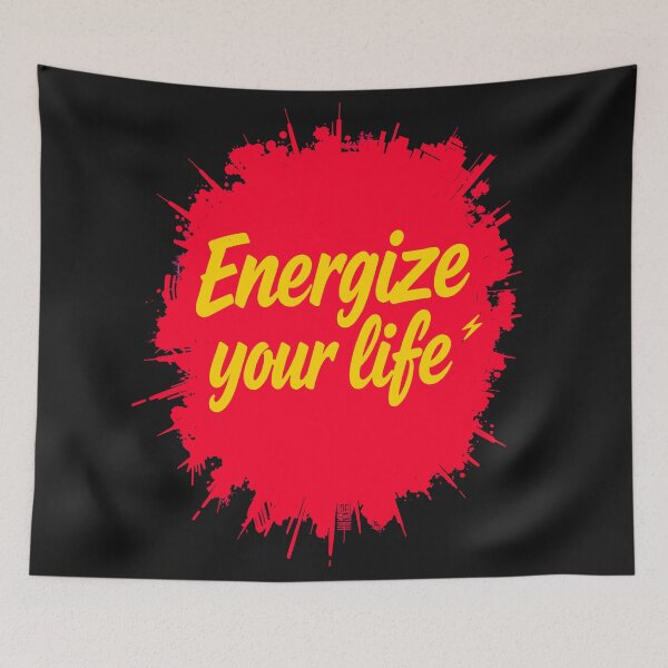 Item preview, Energize Your Life Positive Motivational Quote designed and sold by TheArtOfPat.