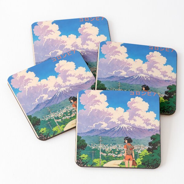 Item preview, Bucaramanga Colombia Retro Anime Girl 80s Vintage Travel designed and sold by Retro-Anime9.