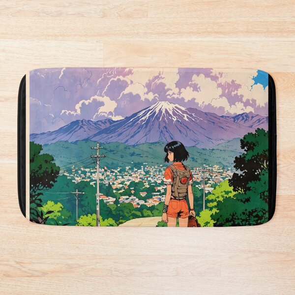 Item preview, Bucaramanga Colombia Retro Anime Girl 80s Vintage Travel designed and sold by Retro-Anime9.