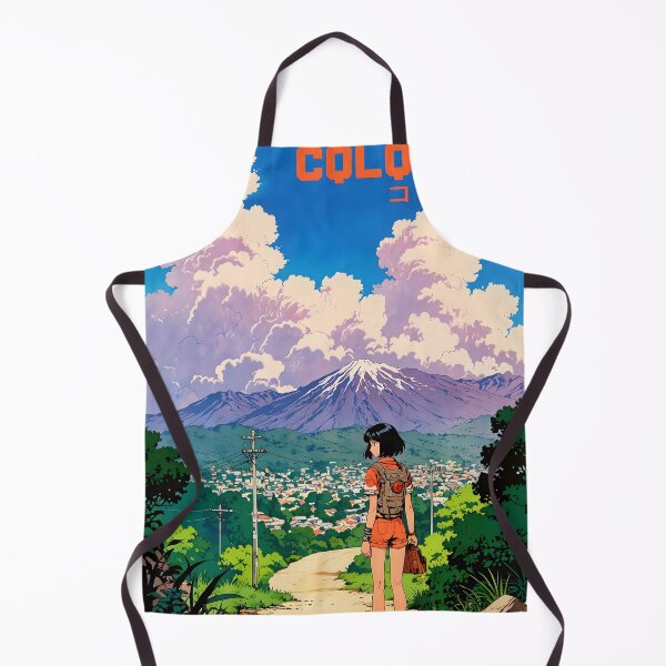 Item preview, Bucaramanga Colombia Retro Anime Girl 80s Vintage Travel designed and sold by Retro-Anime9.