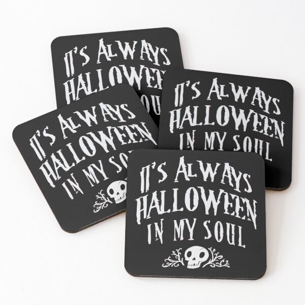 Item preview, It’s Always Halloween In My Soul Skull Horror Fan Graphic designed and sold by SpookshowDesign.