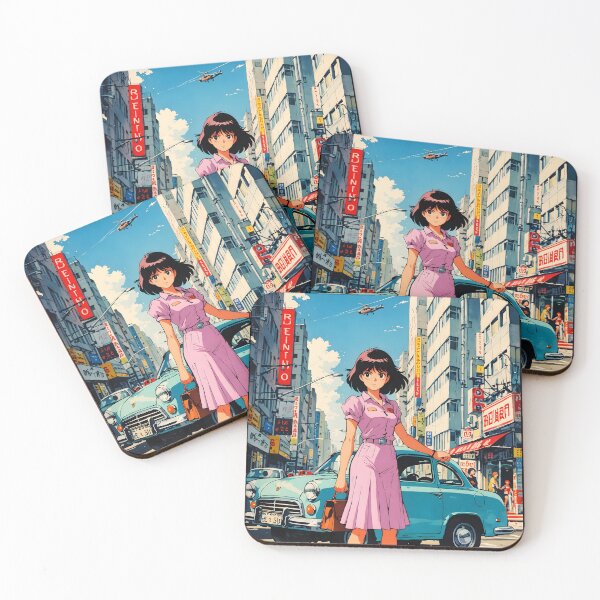 Item preview, Buenos Aires Argentina Retro Anime Girl 80s Vintage Travel designed and sold by Retro-Anime9.