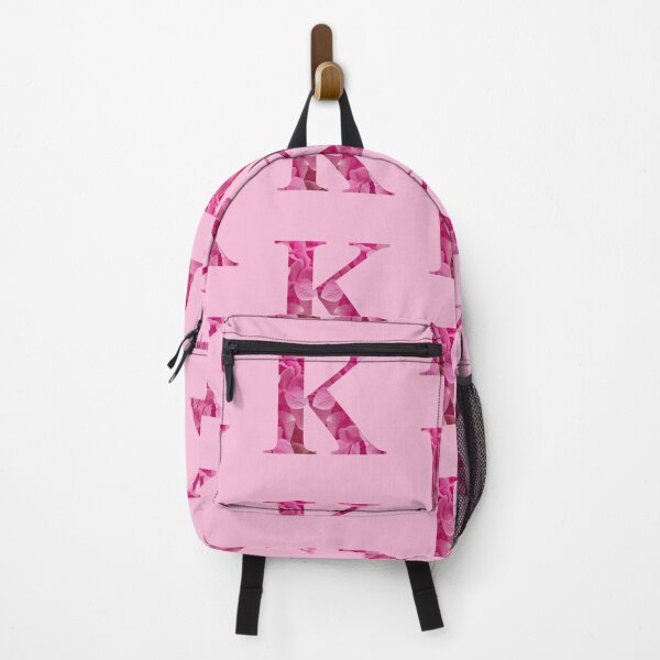 Item preview, Alphabet Letter "K" in Pink Floral Lettering Monogram designed and sold by WD-Artist.