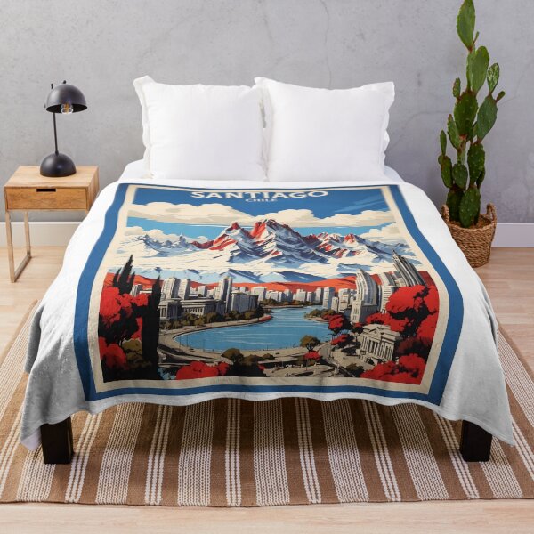 Item preview, Santiago Chile Retro Vintage Poster Tourism designed and sold by TravelersGems.