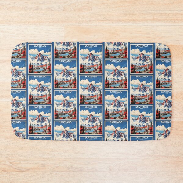 Item preview, Santiago Chile Retro Vintage Poster Tourism  designed and sold by TravelersGems.