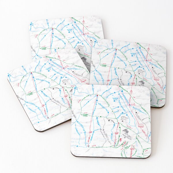 Item preview, Crystal Mountain Ski Runs by my Son Damien G designed and sold by Naomi Gutierrez Parrish.
