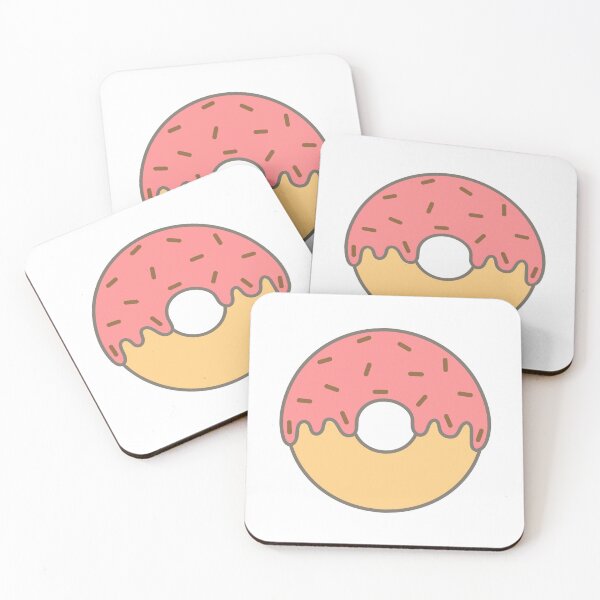 Item preview, Cafe hopping Strawberry Chocolate Baked Donuts designed and sold by nuchz.