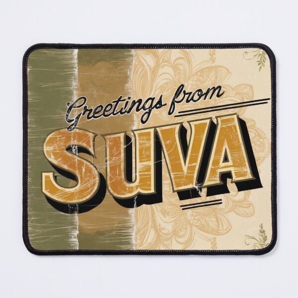Item preview, Greetings from Suva Fiji Vintage Travel Retro Postcard Design designed and sold by TravelPostcardGems.