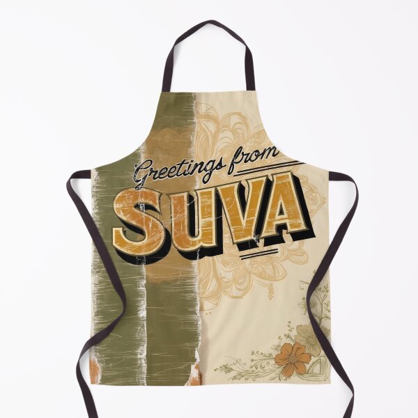 Item preview, Greetings from Suva Fiji Vintage Travel Retro Postcard Design designed and sold by TravelPostcardGems.