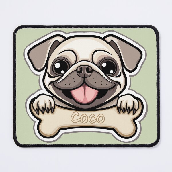 Item preview, French Pug Coco designed and sold by SquishyKitkat.