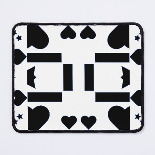 Item preview, Scattering stars and black hearts. designed and sold by storefunnypets.