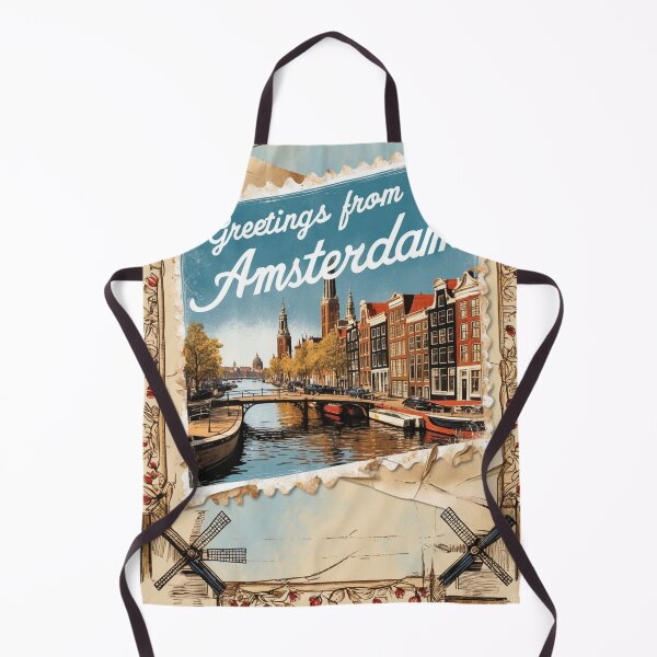 Item preview, Greetings from Amsterdam Vintage Travel Retro Postcard Design designed and sold by TravelPostcardGems.