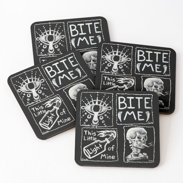 Item preview, Punk Patch Pattern (white) designed and sold by TEllisonDesigns.