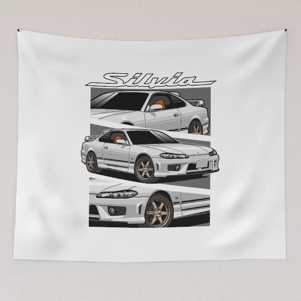 Item preview, White S15 Nissan Silvia designed and sold by vektoranda.