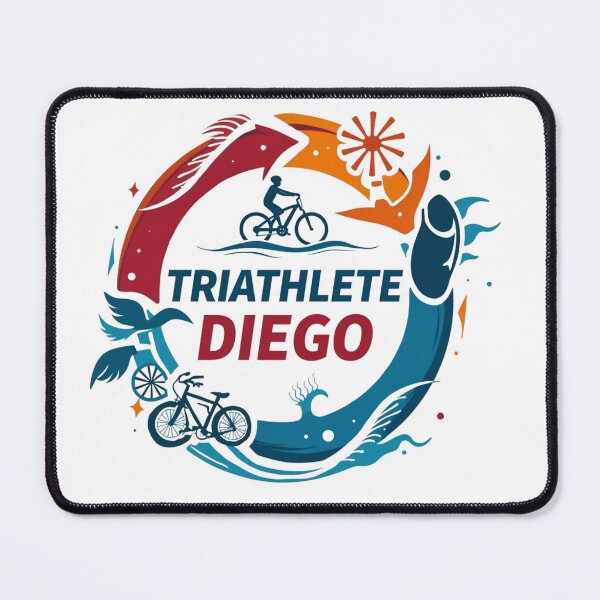 Item preview, Dynamic Triathlete Diego - Swim, Bike, Run designed and sold by Triathlongram.