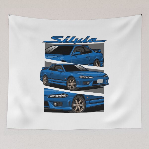 Item preview, Blue S15 Nissan Silvia designed and sold by vektoranda.