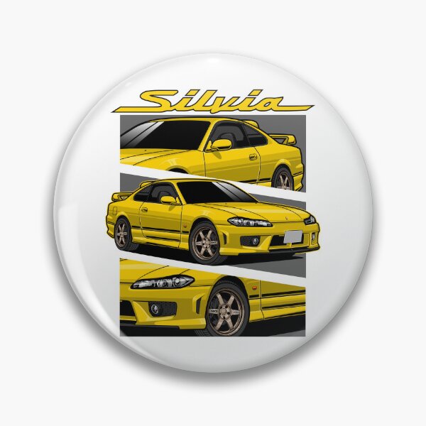 Item preview, Yellow S15 Nissan Silvia designed and sold by vektoranda.