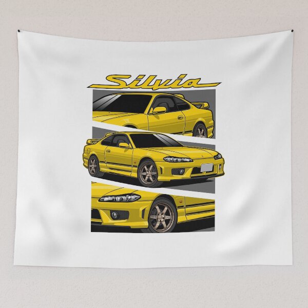 Item preview, Yellow S15 Nissan Silvia designed and sold by vektoranda.