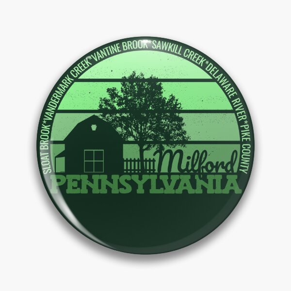 Item preview, Milford Pennsylvania Sunset Retro Vintage Local Pride Logo designed and sold by CRHPOD20.