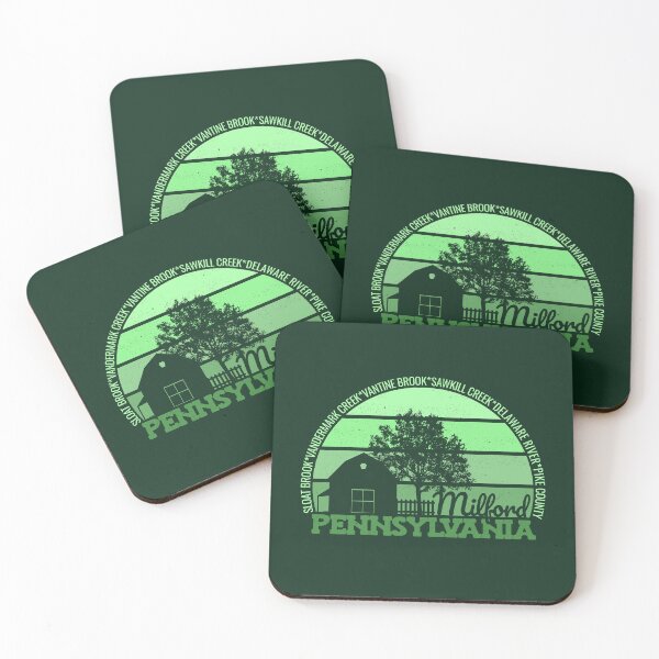 Item preview, Milford Pennsylvania Sunset Retro Vintage Local Pride Logo designed and sold by CRHPOD20.