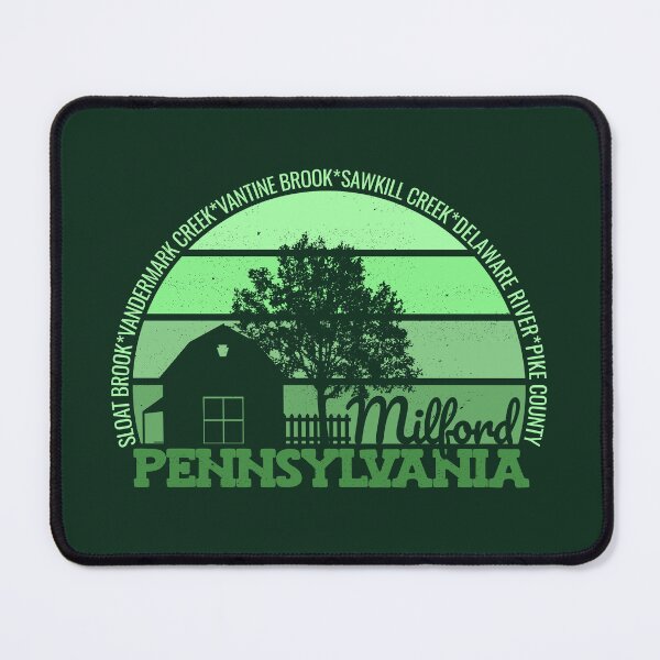 Item preview, Milford Pennsylvania Sunset Retro Vintage Local Pride Logo designed and sold by CRHPOD20.