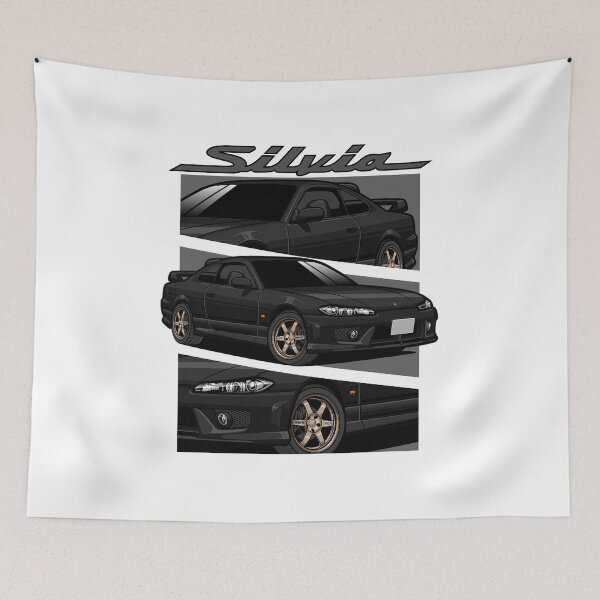 Item preview, Black S15 Nissan Silvia designed and sold by vektoranda.