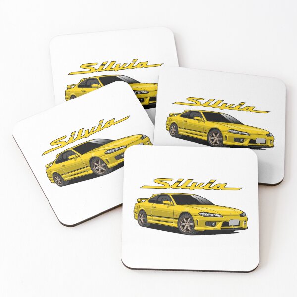 Item preview, Yellow S15 Nissan Silvia designed and sold by vektoranda.