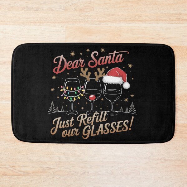 Item preview, Dear Santa: Just Refill Our Glasses designed and sold by PlanetMarker.