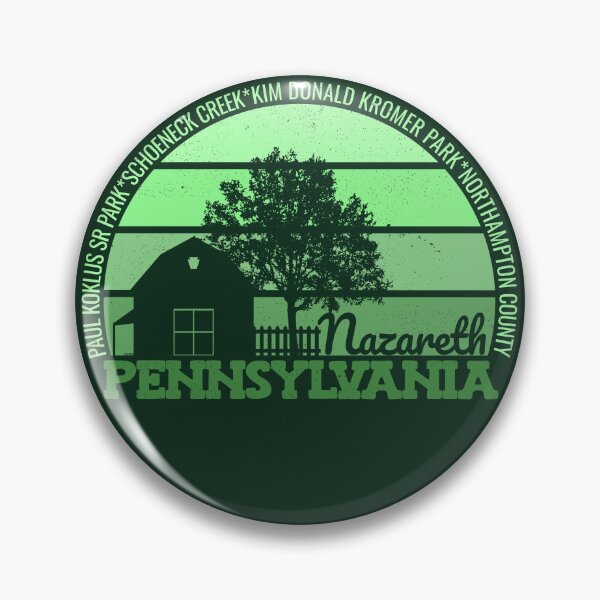 Item preview, Nazareth Pennsylvania Sunset Retro Vintage Local Pride Logo designed and sold by CRHPOD20.