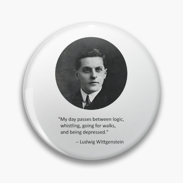 Item preview, Ludwig Wittgenstein quote designed and sold by MichaelEpp.