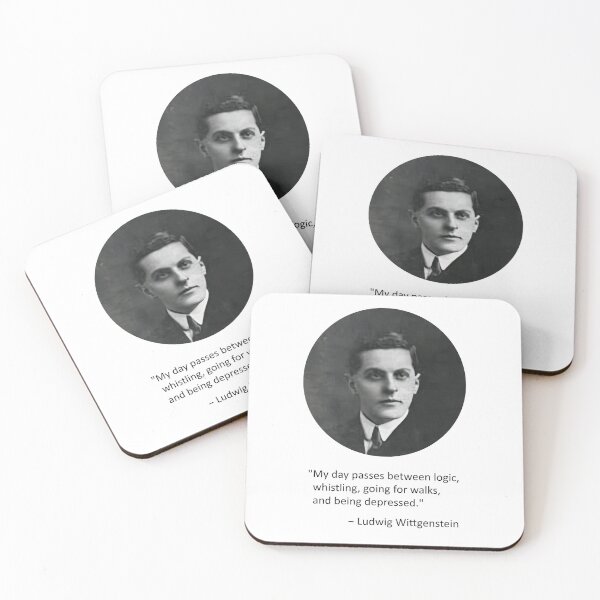 Item preview, Ludwig Wittgenstein quote designed and sold by MichaelEpp.
