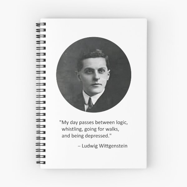 Item preview, Ludwig Wittgenstein quote designed and sold by MichaelEpp.