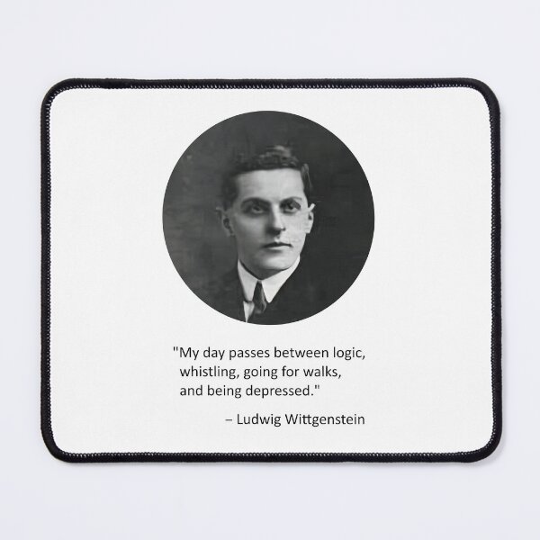 Item preview, Ludwig Wittgenstein quote designed and sold by MichaelEpp.