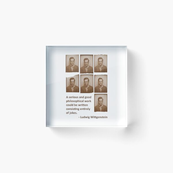 Item preview, Ludwig Wittgenstein quote designed and sold by MichaelEpp.