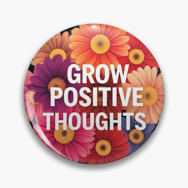 Item preview, Grow Positive Thoughts - Floral Motivation designed and sold by TeesHearts100.